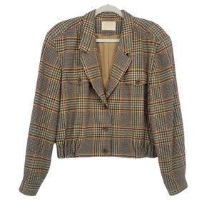 Vintage Pendleton Plaid Wool Bomber Jacket 14